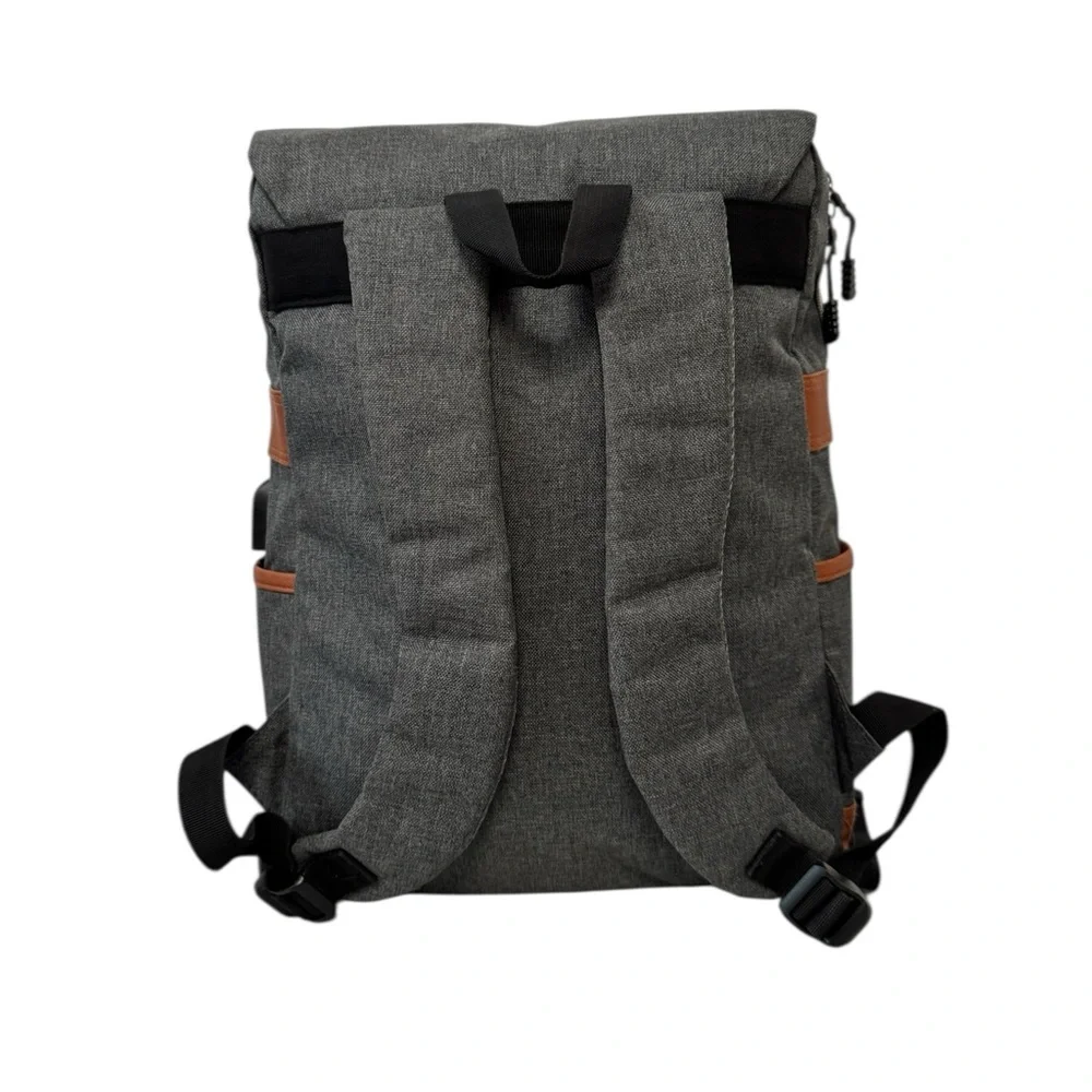 Modoker 15'' Vintage Laptop Backpack with USB‎ Charging Port
